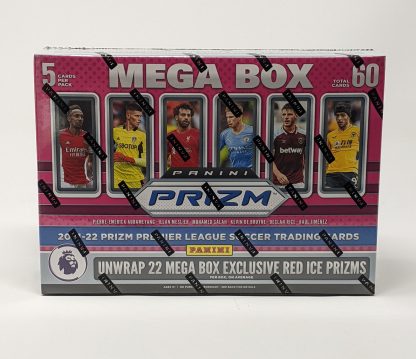 2021-22 Panini Prizm Premier League Soccer Trading Card Mega Box