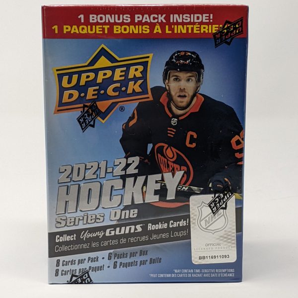 2021-22 Upper Deck NHL Series One Hockey Trading Card Blaster Box